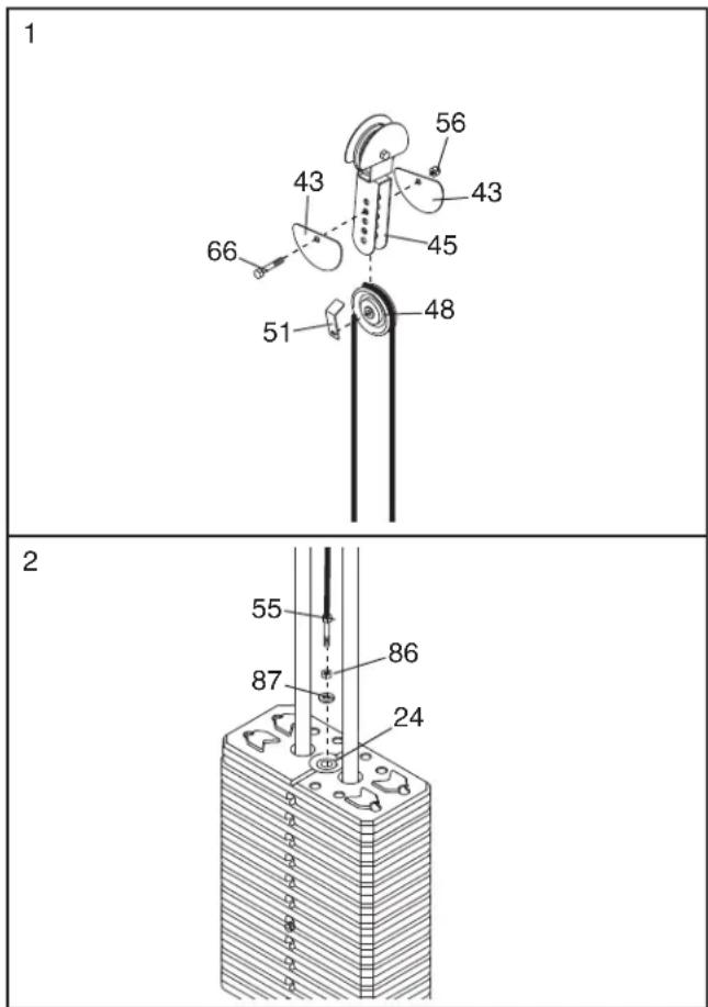 WEIDER Pro 4500 - DIE KABEL STRAFFZIEHEN - 1