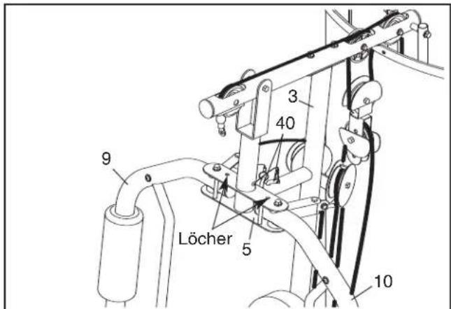 WEIDER Pro 4500 - VERSCHLIESSEN DES GEWICHTSTAPELS - 1