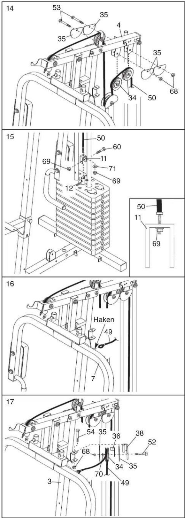 WEIDER Pro 2000 - KABELMONTAGE - 5
