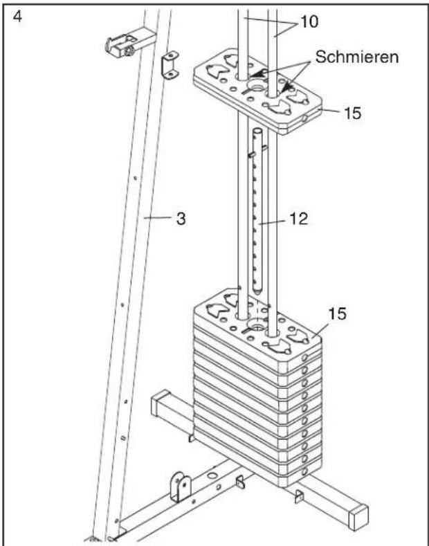 WEIDER Pro 2000 - RAHMENMONTAGE - 4