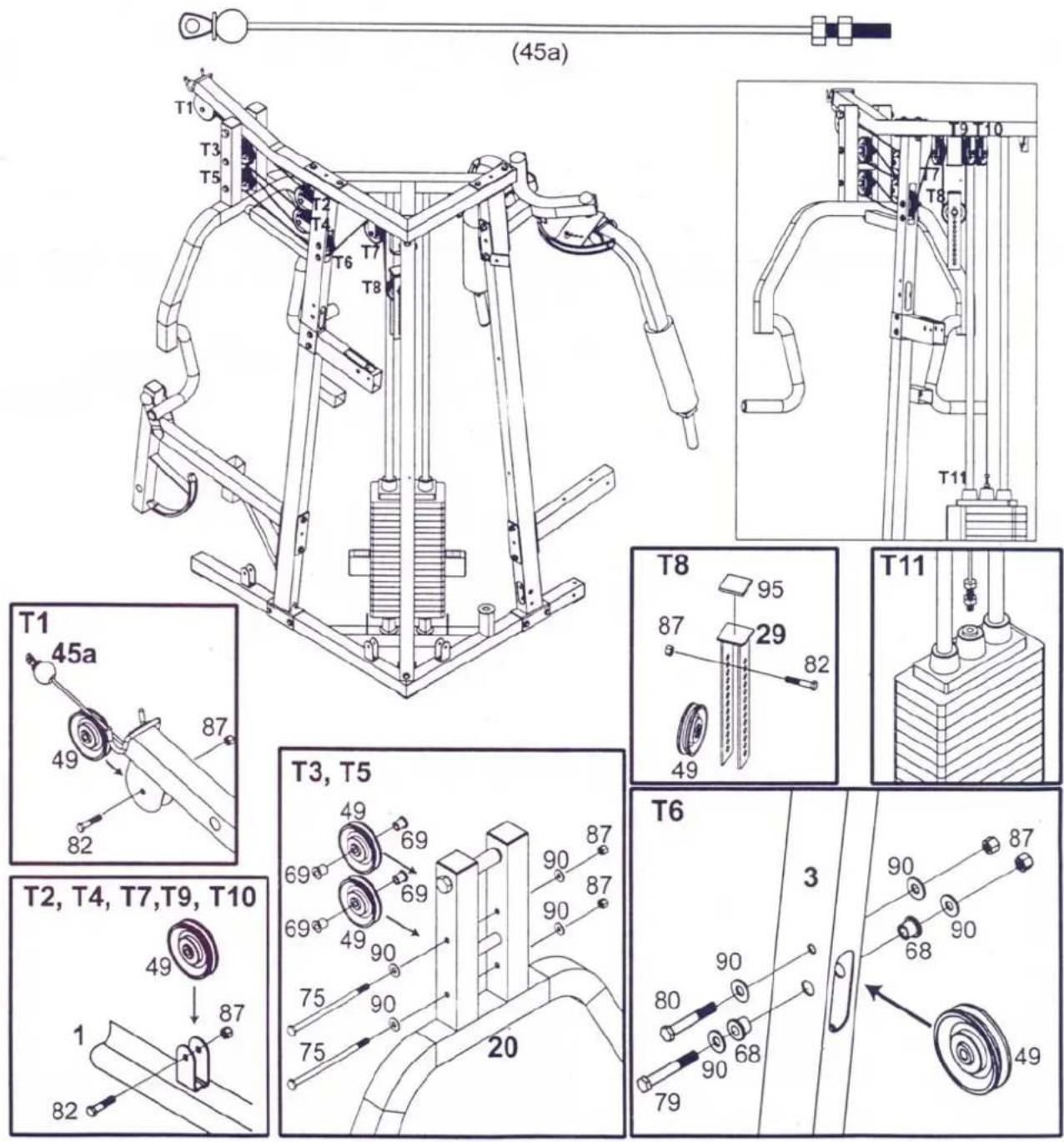 Schmidt Galena - SCHRITT 6: Einsetzen des oberen Kabels - 1
