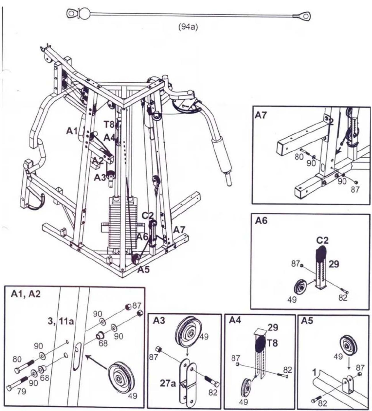 Schmidt Galena - SCHRITT 9: Einsetzen des Bauchmuskelkabels - 1