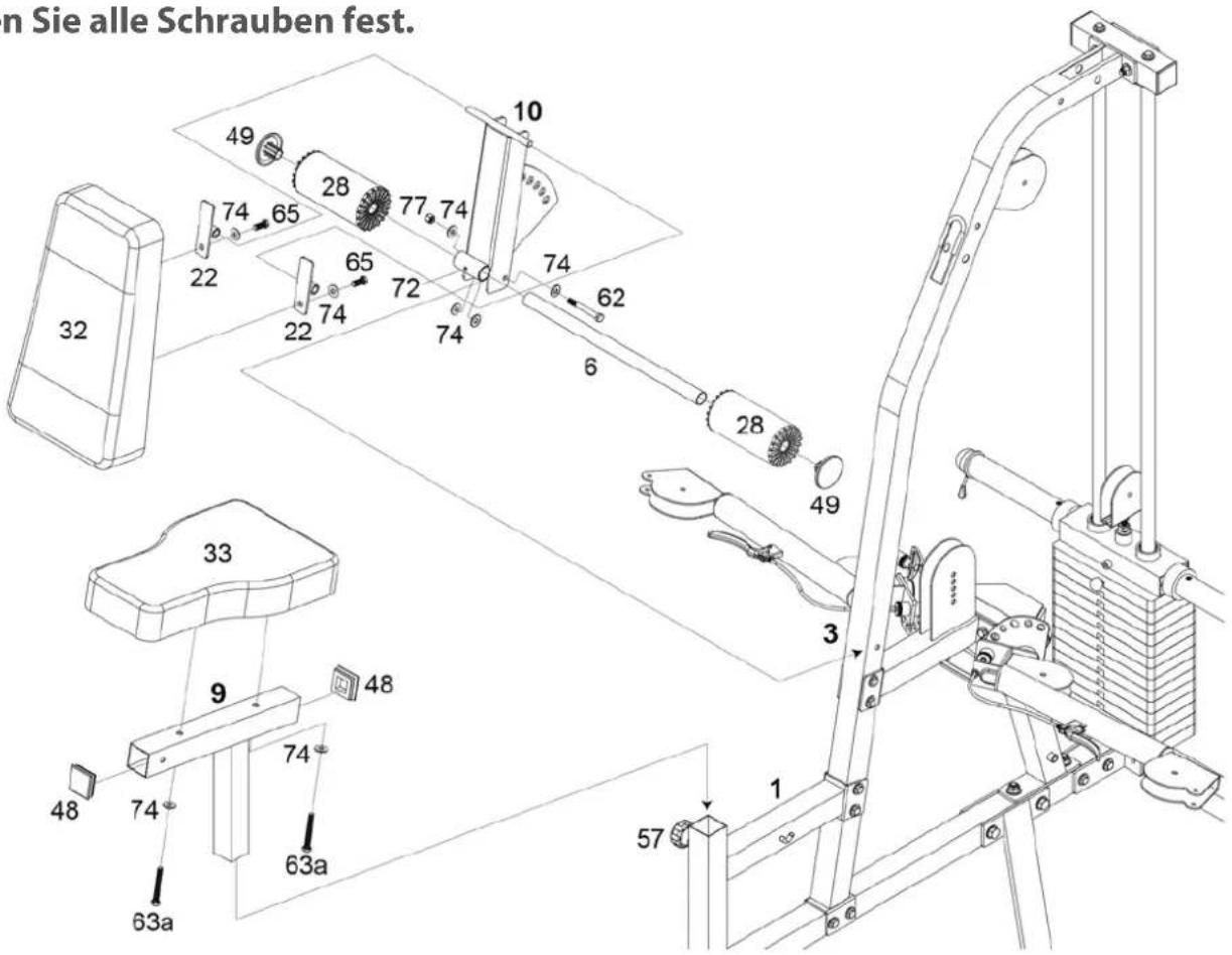 BodyCraft BC-735 - Schritt 2: Aufbau Kabelarms - 2