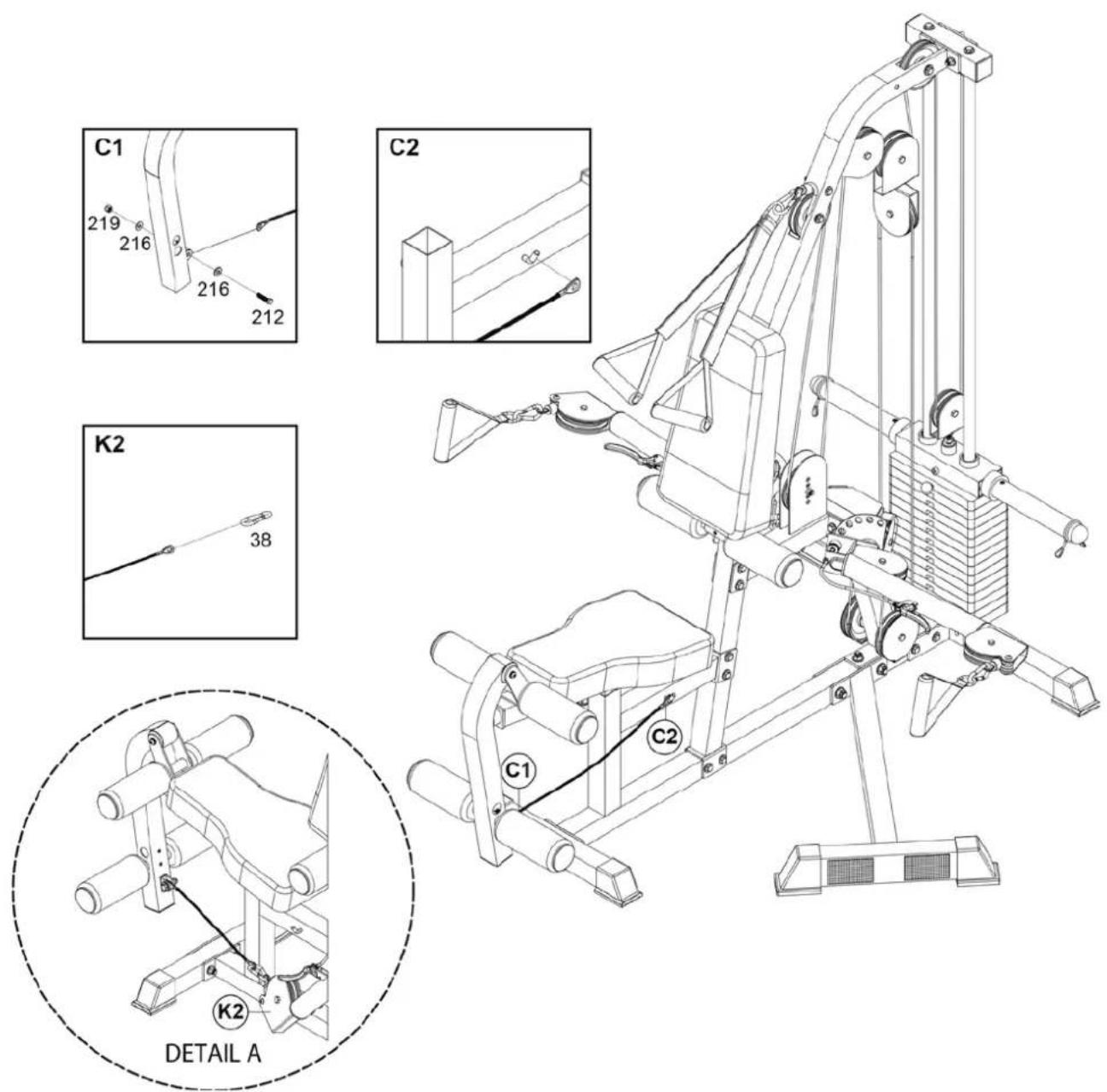 BodyCraft BC-735 - Schritt 2: - 1