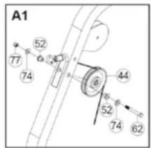 BodyCraft BC-735 - Schritt 4: Aufbau von Kabel und Umlenkrollen - 1