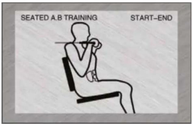 BodyCraft BC-735 - Crunches, sitzend, Start- und Endposition: - 1
