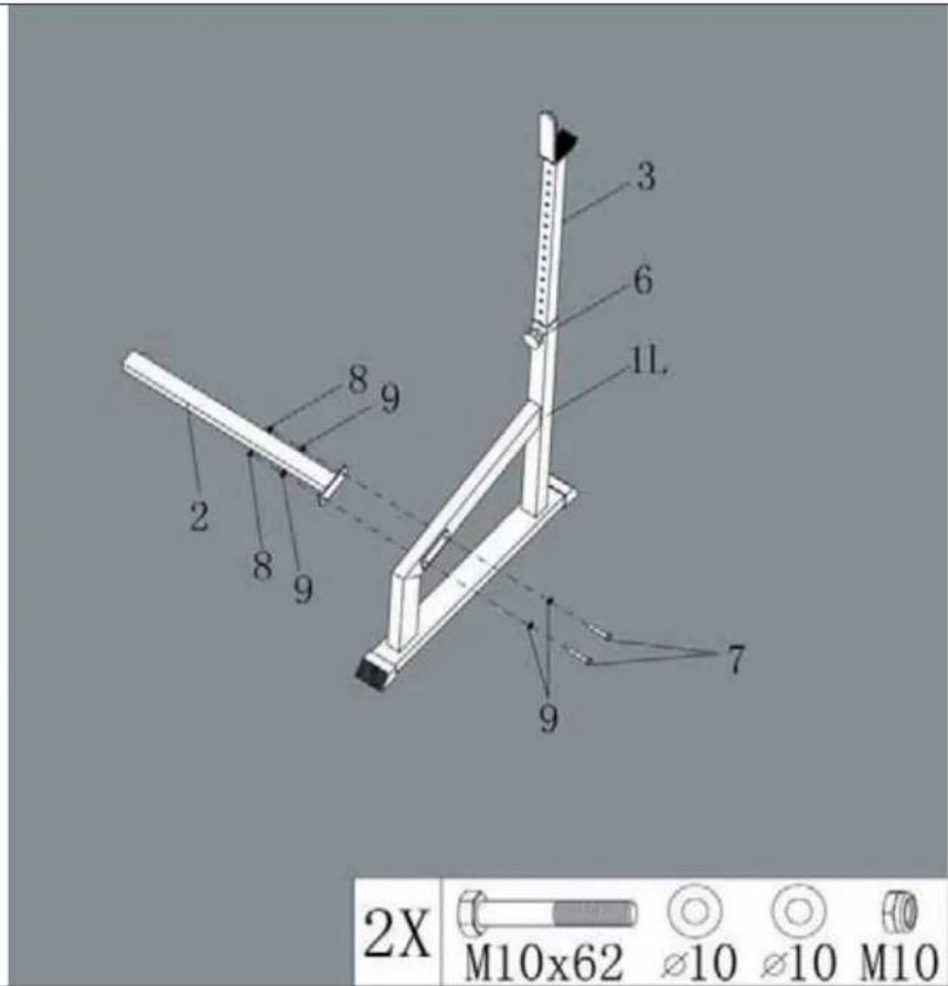 Finnlo Halterstation 3858 - Schritt/ Step 1 - 2