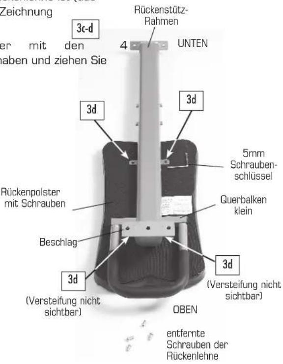 Finnlo Bioforce Extreme 3841 - SCHRITT 3 – Zusammenbau Rückenstütz-Rahmen - 3