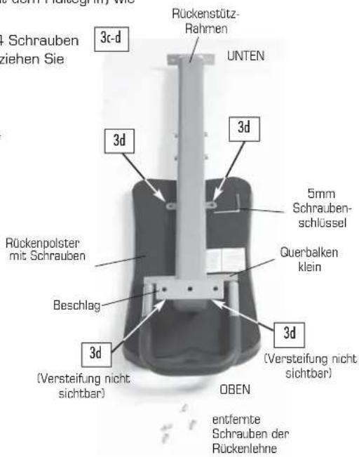 Finnlo Bioforce 3810 - SCHRITT 3 – Zusammenbau Rückenstütz-Rahmen - 3