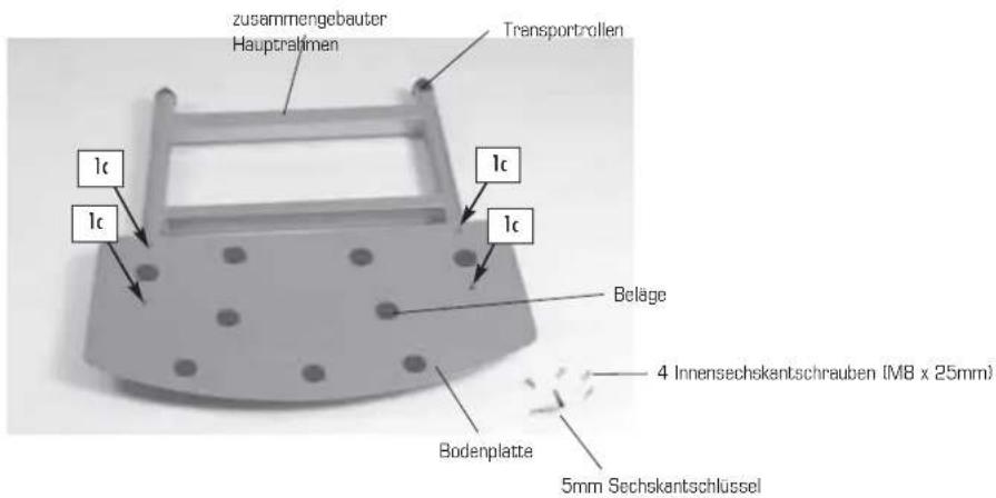 Finnlo Bioforce 3810 - SCHRITT 1 - Zusammenbau des Hauptrahmens - 1