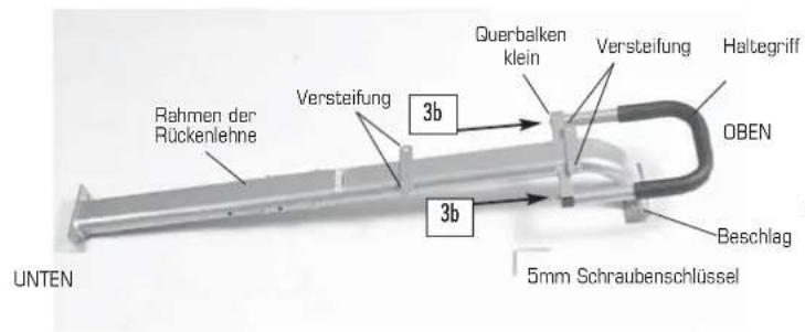 Finnlo Bioforce 3810 - SCHRITT 3 – Zusammenbau Rückenstütz-Rahmen - 1