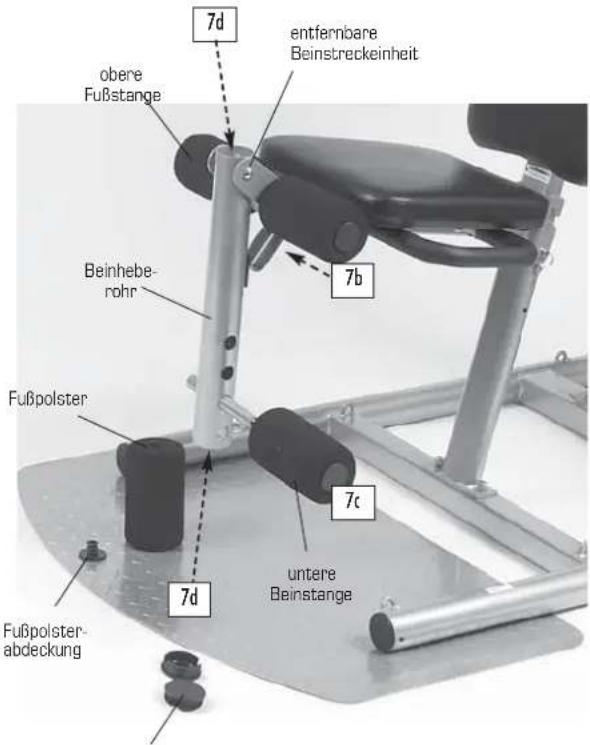 Finnlo Bioforce 3810 - SCHRITT 7 – Zusammenbau Beinstrecker - 2