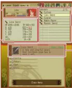 NINTENDO Tales of the Abyss (3DS) - Parameter Changes Due to Equipment - 1