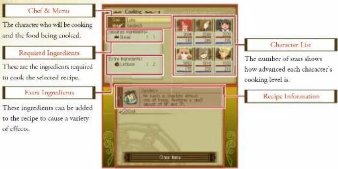 NINTENDO Tales of the Abyss (3DS) - COOKING - 1