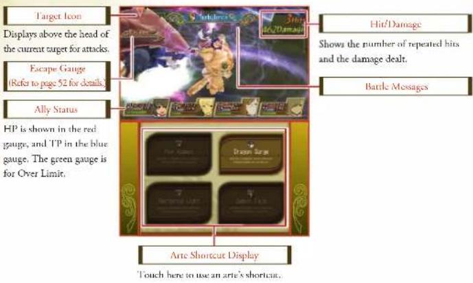 NINTENDO Tales of the Abyss (3DS) - BATTLE SCREEN - 1