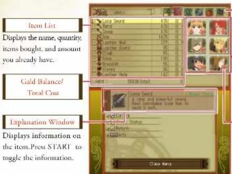 NINTENDO Tales of the Abyss (3DS) - USING SHOPS - 1