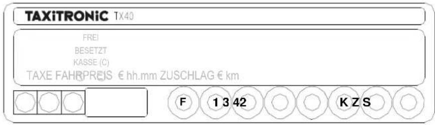 Taxitronic TX40 - 1.- TAXAMETER EINSCHALTEN - 1