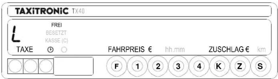 Taxitronic TX40 - 3.- ANZEIGEN DER DATEN DER LETZTEN FAHRT - 1