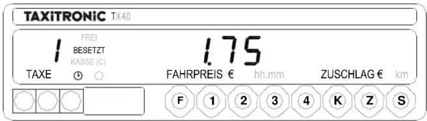 Taxitronic TX40 - 2.1.- ZUM TARIF. - 1