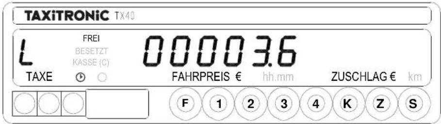 Taxitronic TX40 - 3.- ANZEIGEN DER DATEN DER LETZTEN FAHRT - 5