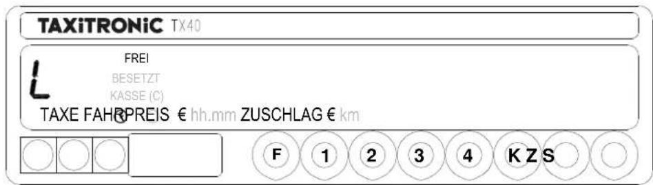 Taxitronic TX40 - 2.7.- NACH FREI - 1