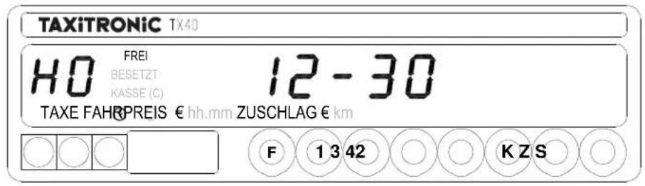 Taxitronic TX40 - 6.1.- UHRZEIT UND DATUM - 1