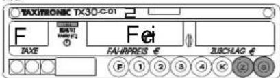 Taxitronic TX30-C-01 - 3.- ANZEIGEN DER DATEN DER LETZTEN FAHRT - 1