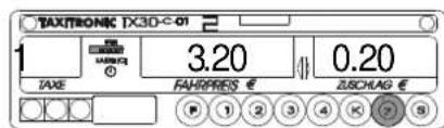 Taxitronic TX30-C-01 - 2.2-ZUSCHLAGEINGABE IN BESETZT ODER/UND AUF KASSE - 1