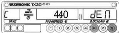 Taxitronic TX30-C-01 - 2.7.- ANZEIGE IN EURO - 1