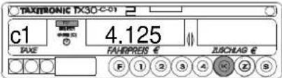 Taxitronic TX30-C-01 - BLOCK 1 ANZEIGE - 1