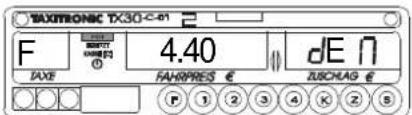 Taxitronic TX30-C-01 - 3.- ANZEIGEN DER DATEN DER LETZTEN FAHRT - 4