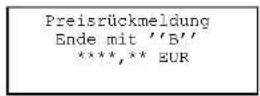 HeedFeld HE5000S - Preisrückmeldung / Preiseingabe - 1