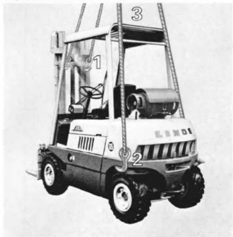 Linde H35 T - Aufhängung, hinten - 1