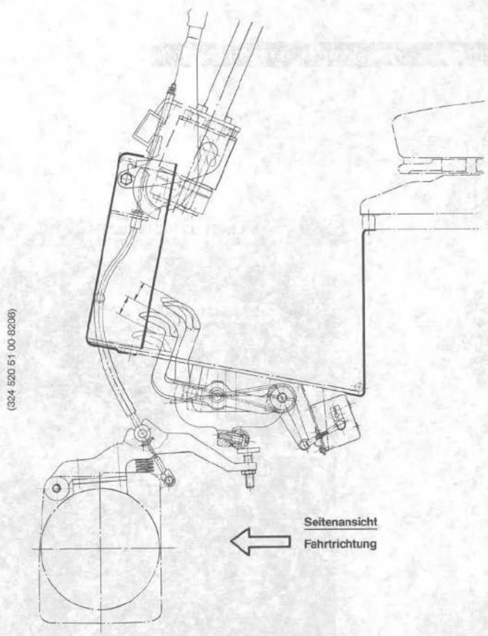 Linde E15 S - Einstellanweisung für Pedalwerk und Hand-Feststellbremse. - 2