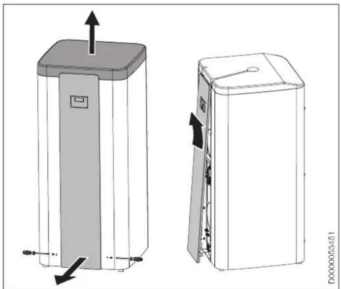 Tecalor TSBE 301 WP - Speicherverkleidung demontieren / montieren - 1