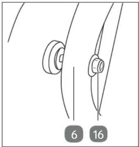 Gardenline GLLH 2849 - Räder montieren - 3