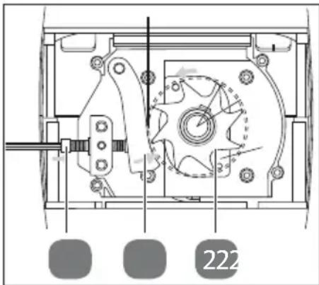 Gardenline GLLH 2848 - Einstellen des Gegenmessers - 1