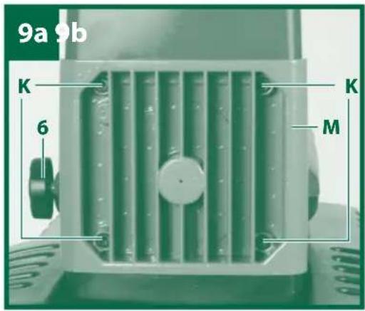 Gardenline GLLH 2545 - Az ellenkés beállítása (8-as ábra) - 2