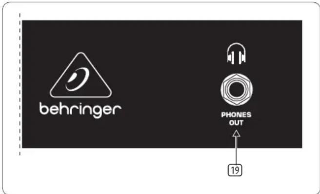 behringer PHONES OUT 19