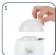 Nuby One Touch - STERILISATION - ANWEISUNGEN: - 5