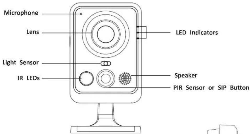 Milesight MS-C3367-PNA - Wi-Fi Mini Cube Network Camera - 1