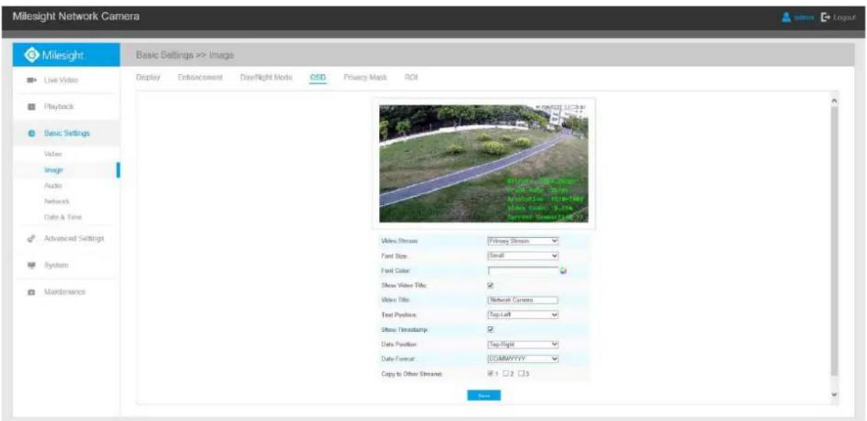 Milesight MS-C3367-PNA - On Screen Display(OSD) - 1