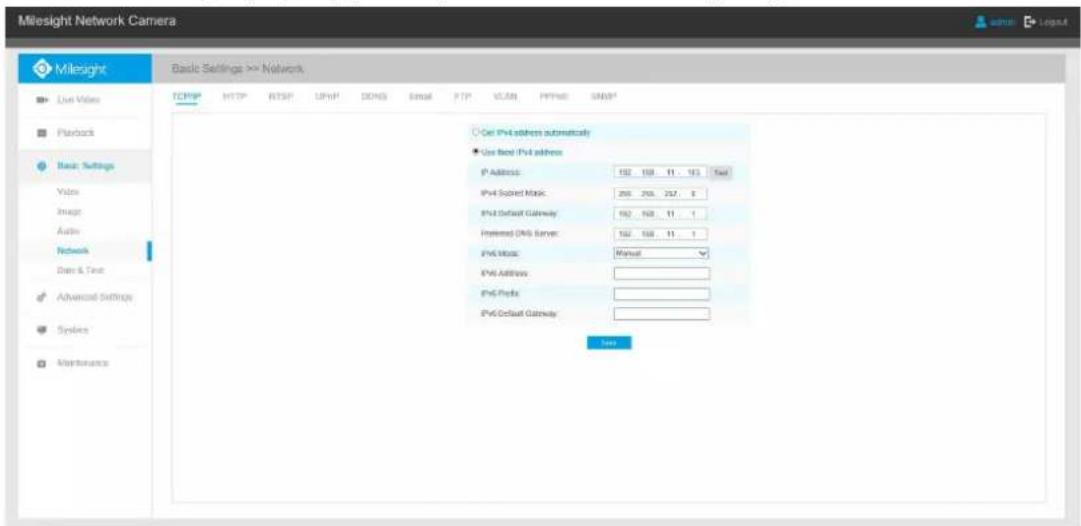 Milesight MS-C3367-PNA - Assign An IP Address via Browser - 5