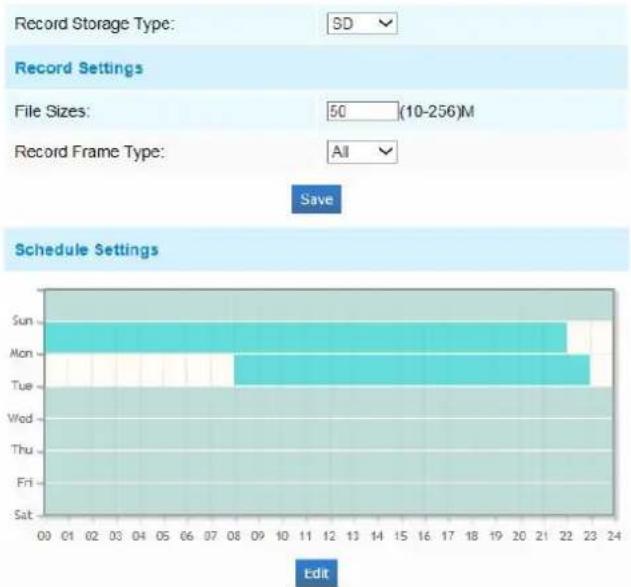 Milesight MS-C3367-PNA - Record Schedule - 1
