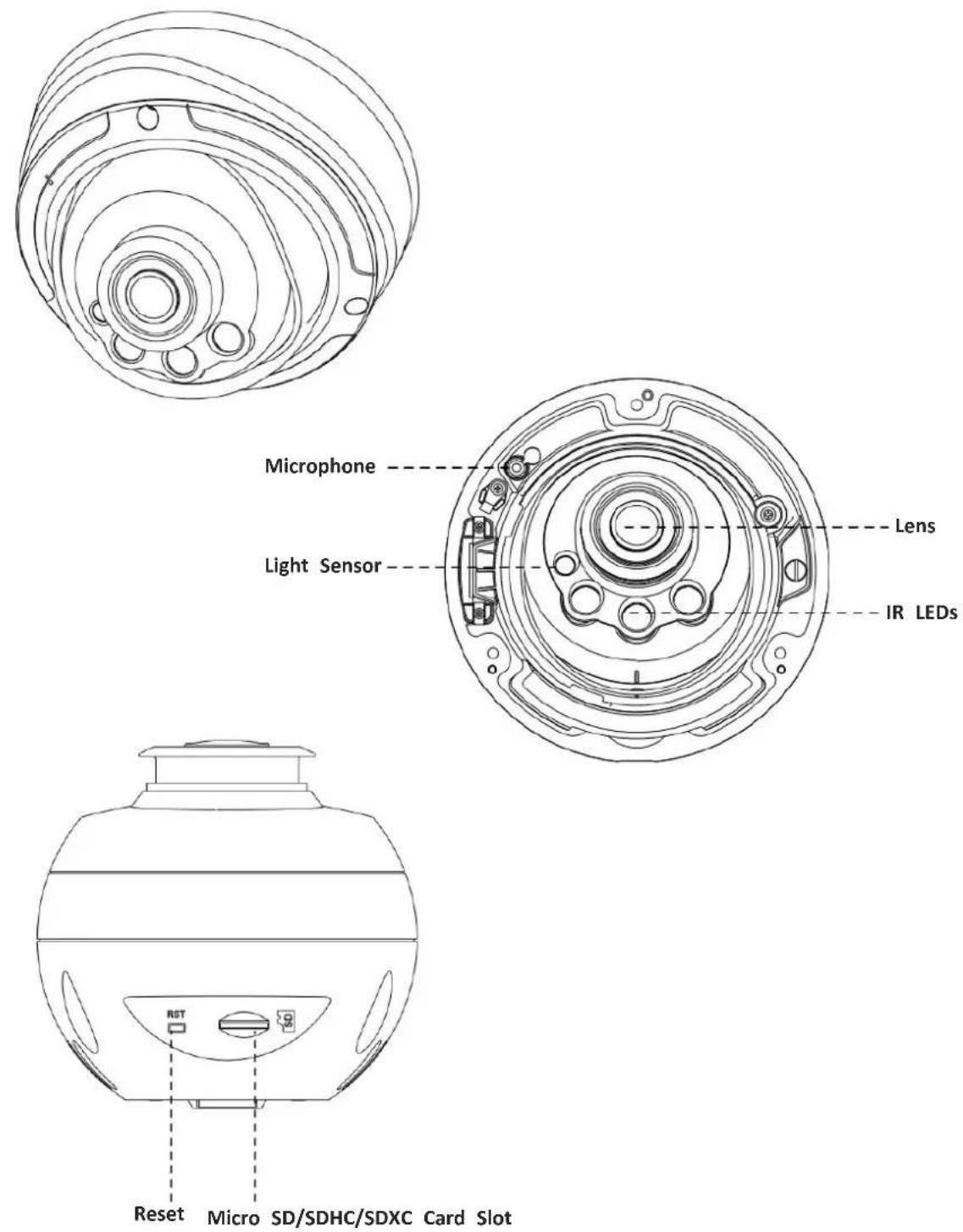 Milesight MS-C3367-PNA - Pro Dome Network Camera - 1