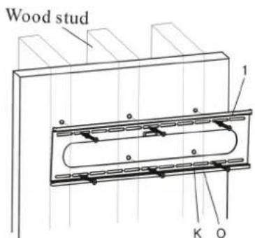 Wood stud 1 K O