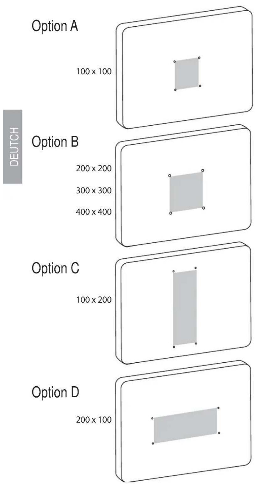 Ergotron 61-113-085 LD-X - Stellen Sie fest, ob zwischen dem TV/Großdisplay und der Glide-LD VESA-Adapter benötigt werden. - 1