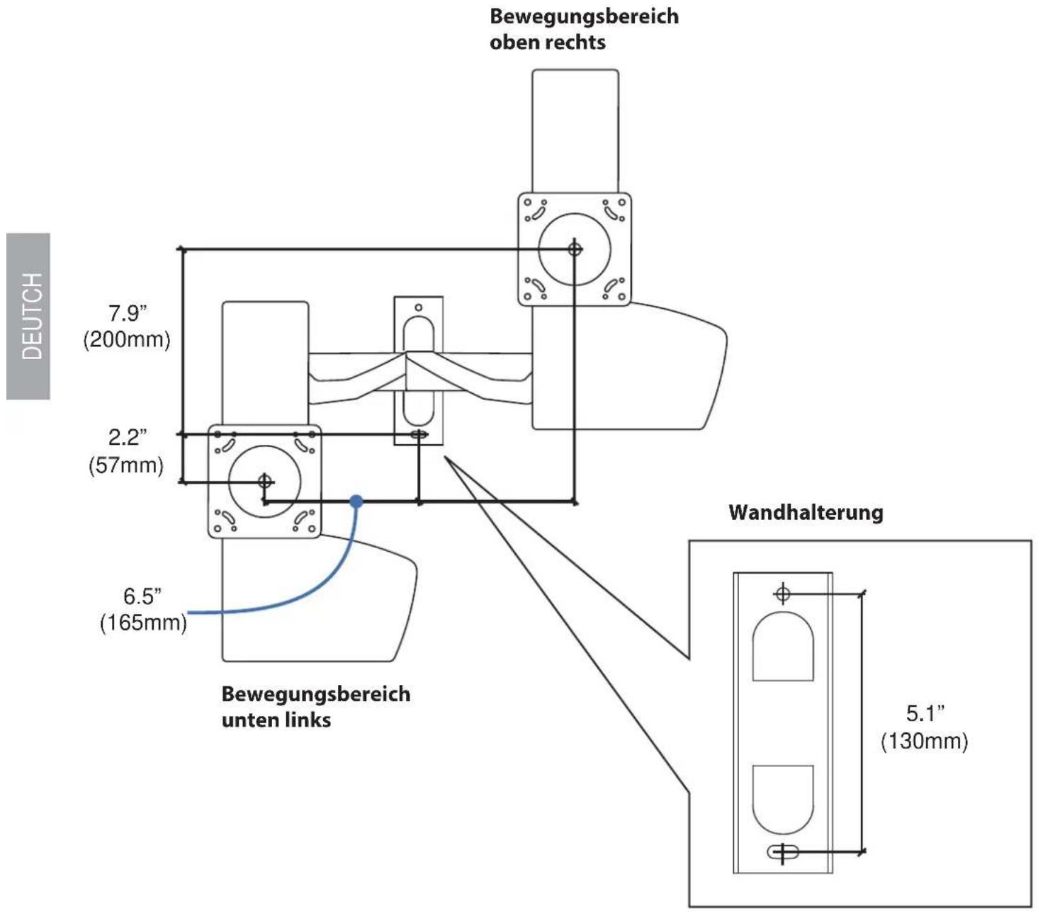 Ergotron 61-113-085 LD-X - Montageposition bestimmen - 2
