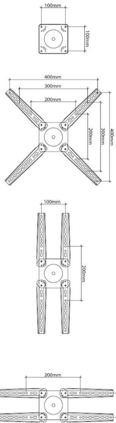 Ergotron 61-113-085 LD-X - Stellen Sie fest, ob zwischen dem TV/Großdisplay und der Glide-LD VESA-Adapter benötigt werden. - 2