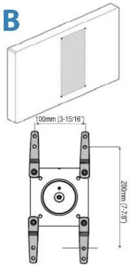 Ergotron 45-383-026 LX - TV/Monitor vom Typ B, C oder D am Arm befestigen. - 1